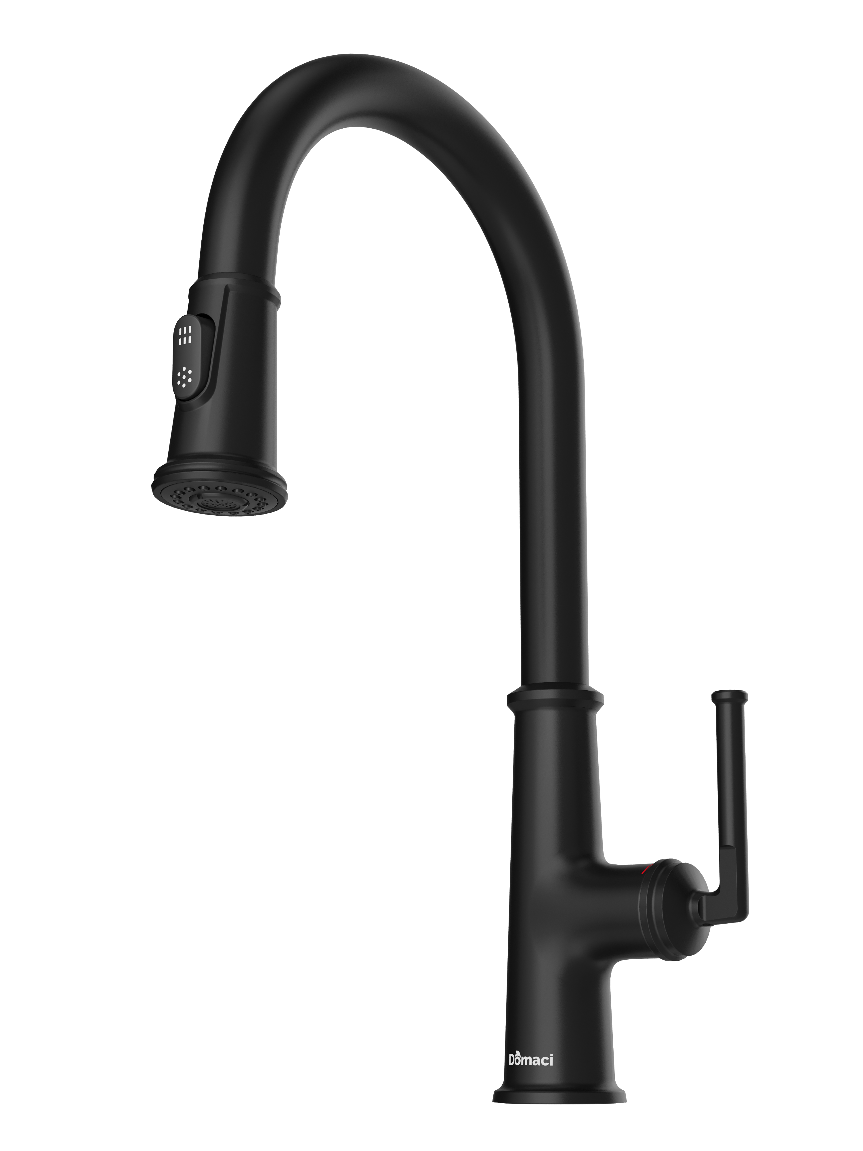 Смеситель для кухни Domaci Римини D569182BK матовый черный, латунный, рычажный купить в Тамбове