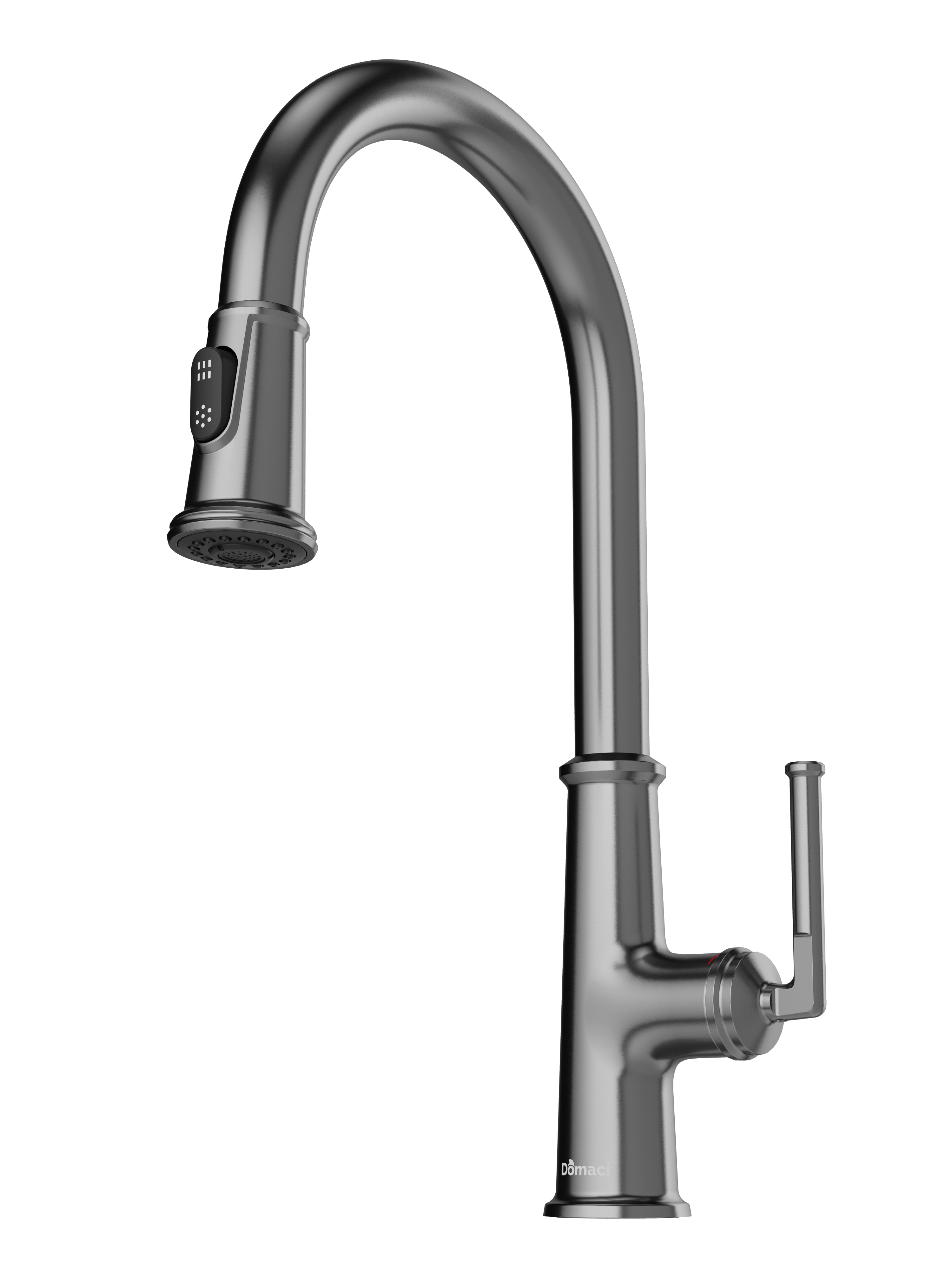 Смеситель для кухни Domaci Римини D569182GB вороненая сталь, латунный, рычажный купить в Тамбове