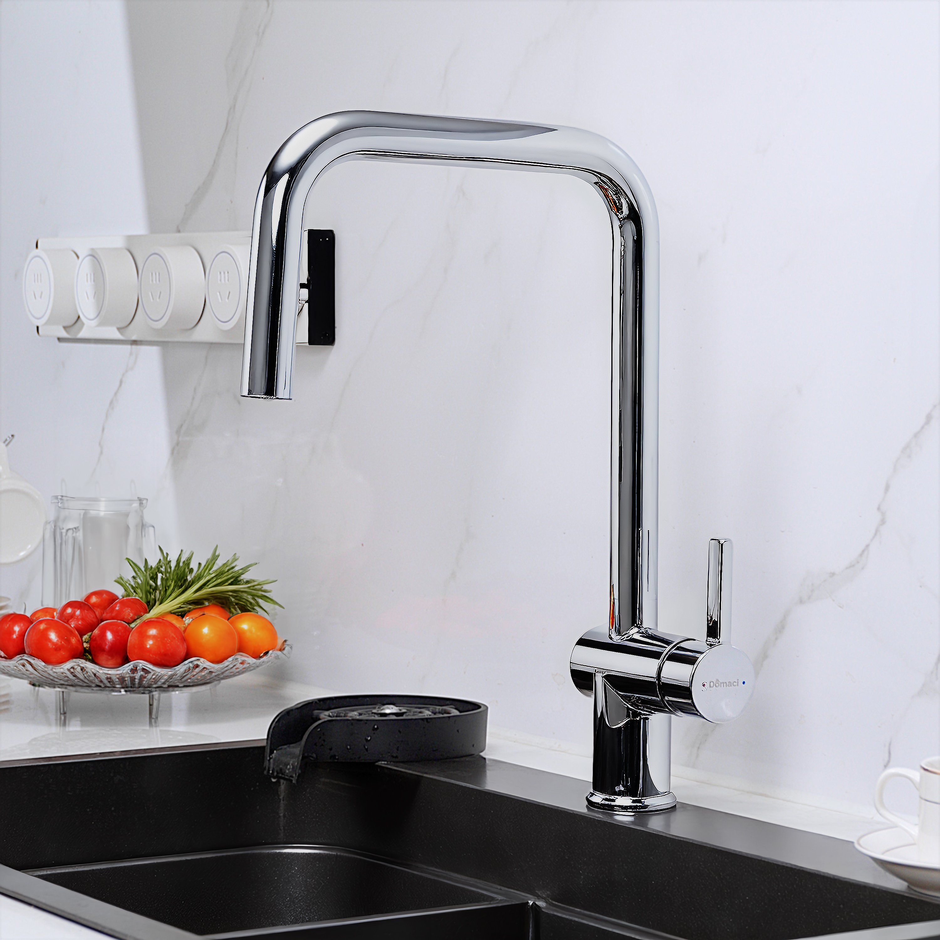 Смеситель для кухни Domaci Ливорно D4703CR глянцевый хром, латунный, рычажный купить в Тамбове