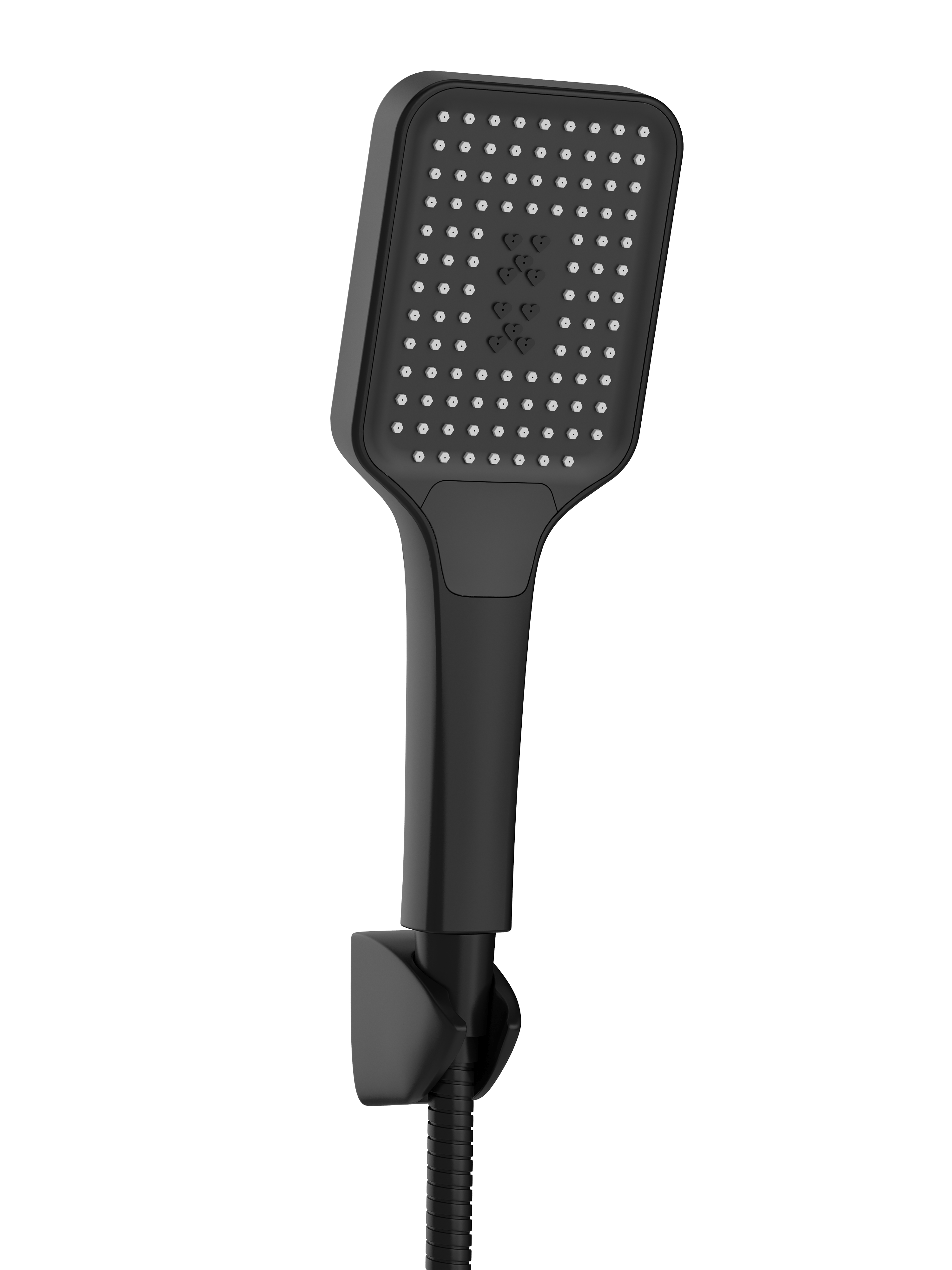 Душевой комплект STWORKI Смеситель для ванны с душем Вирклунд S05100BK + Душевой гарнитур Готланд S13195BK, матовый черный купить в Тамбове