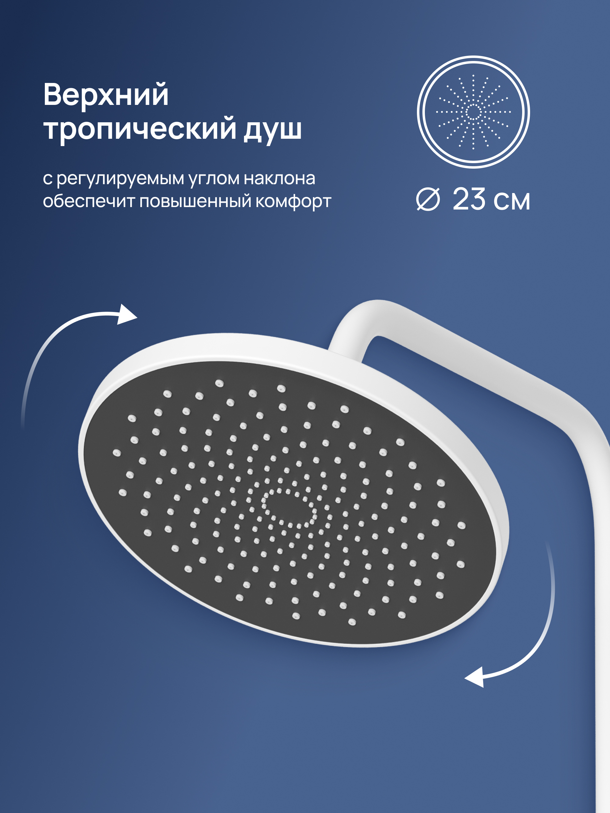 Душевая стойка STWORKI Сортланд S10160WH со смесителем, с термостатом, матовая белая купить в Тамбове