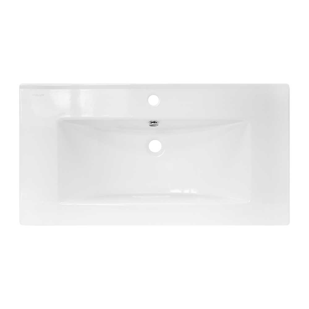 Мебель для ванной комнаты STWORKI Карлстад 90 дуб рустикальный, в стиле лофт, под дерево, подвесная, раковина Sanita luxe Quadro 90 купить в Тамбове
