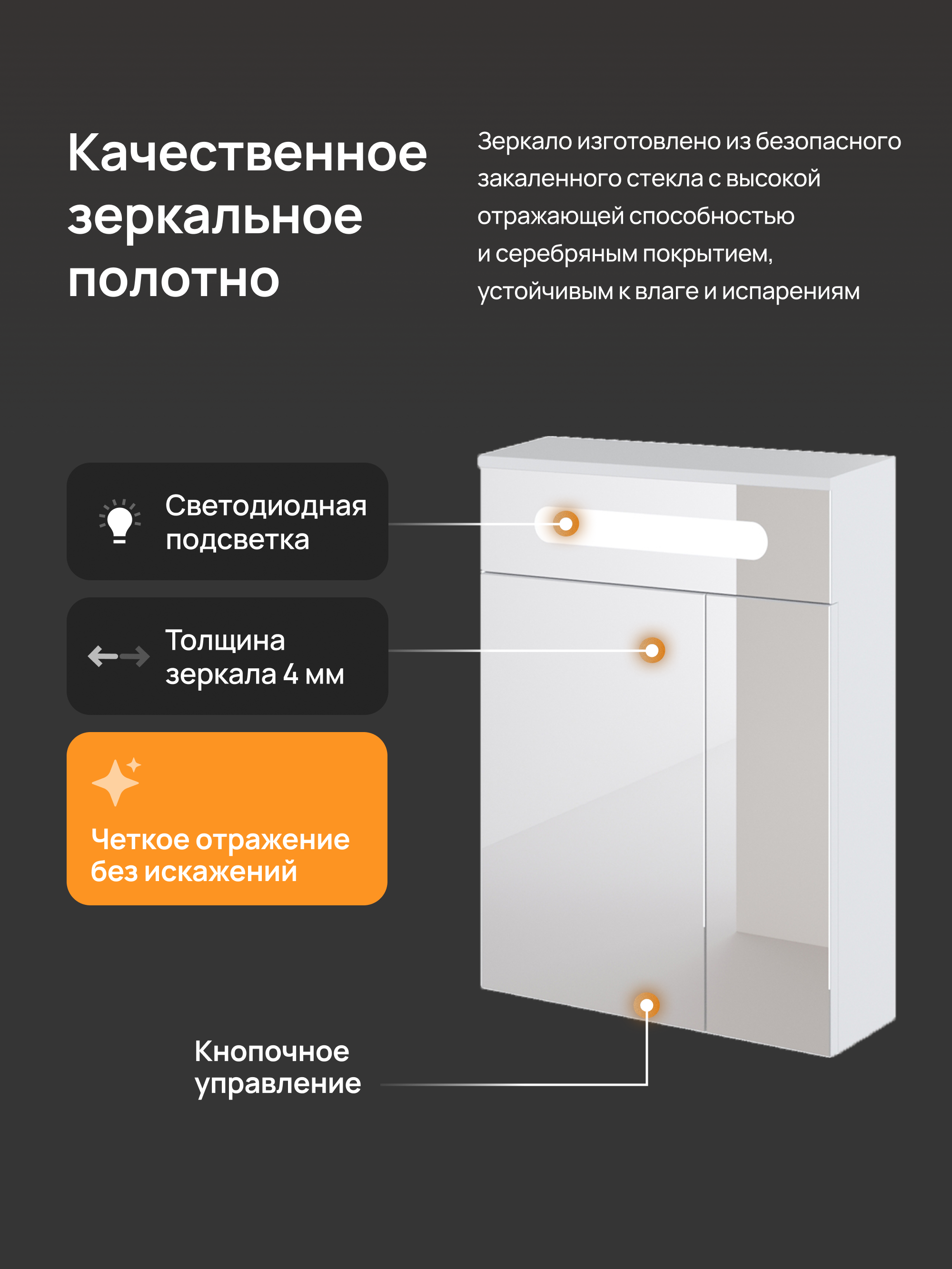 Мебель для ванной комнаты DIWO Коломна 60, подвесная купить в Тамбове