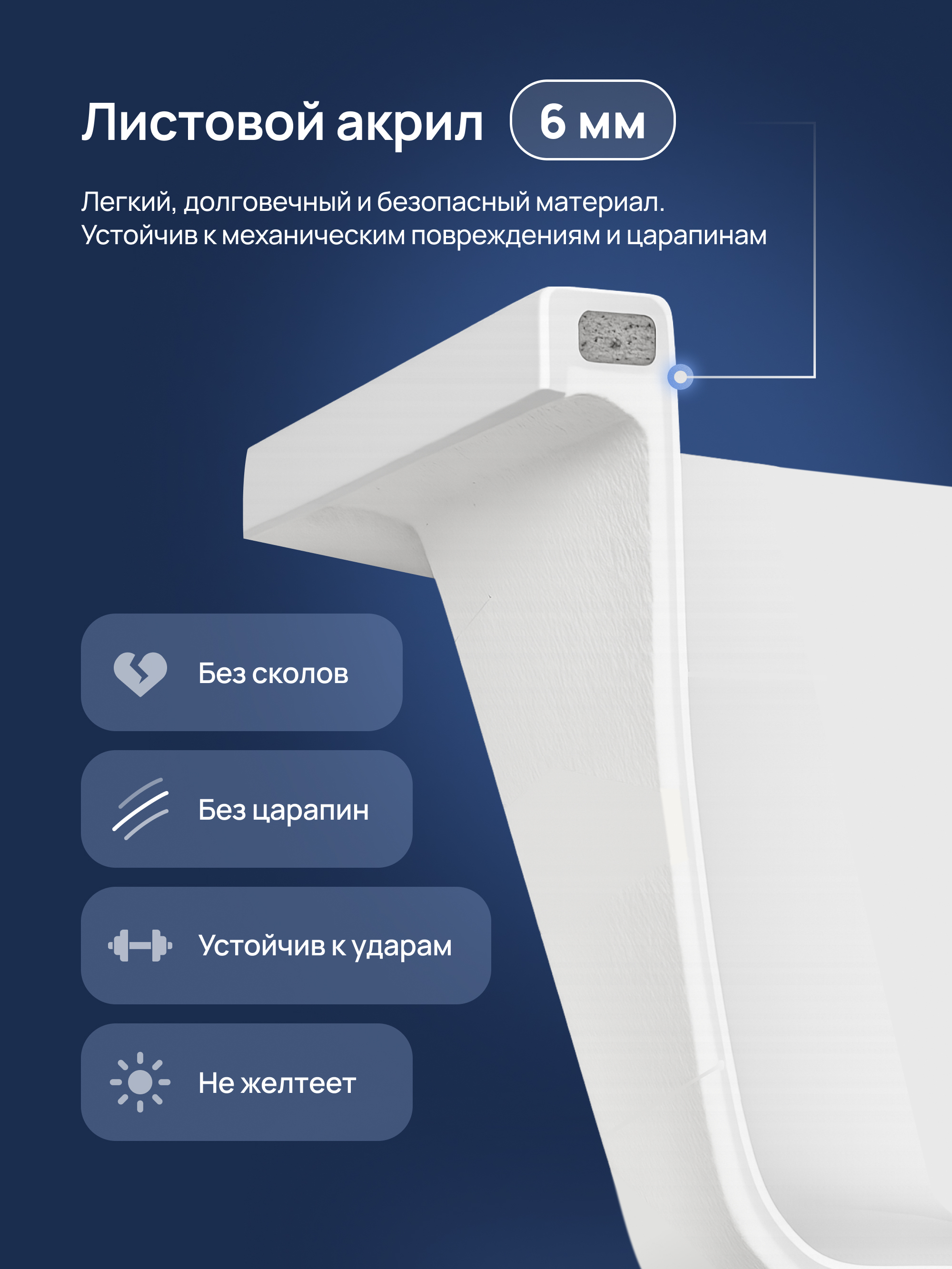 Акриловая ванна DIWO Переславль 170x70 см, пристенная, белая, на ножках купить в Тамбове