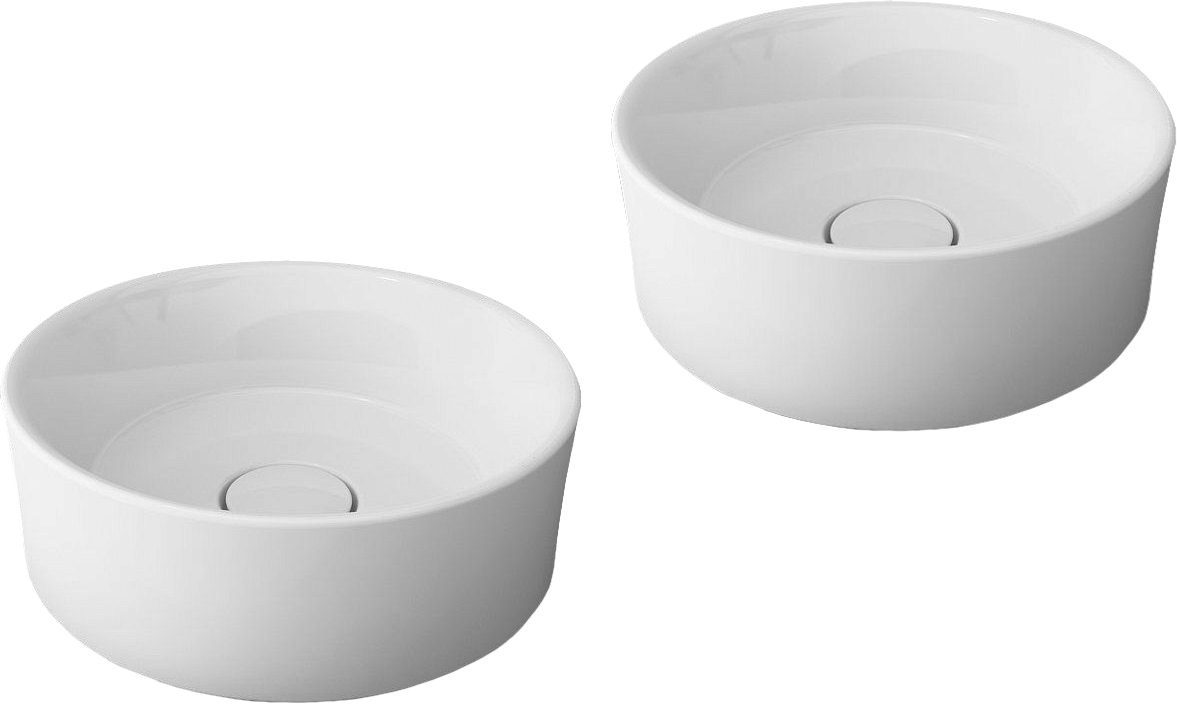 купить Комплект 2 в 1 Накладная раковина BOCCHI Vessel 1174-061-0125 38 глянцевая белая + Накладная раковина 1174-061-0125 38 глянцевая белая