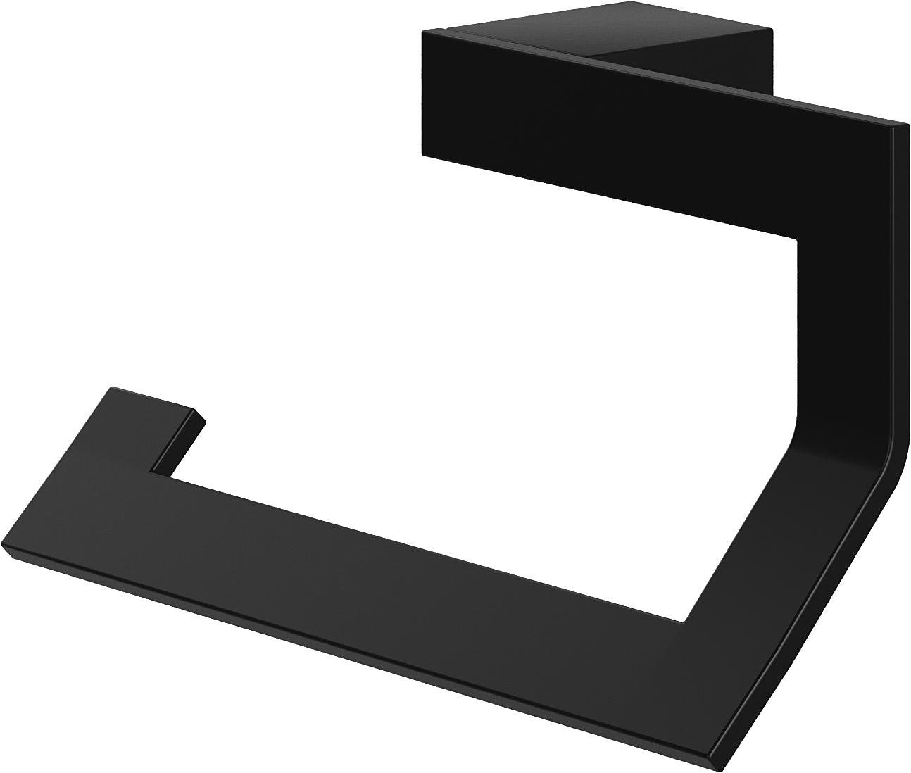 Держатель для туалетной бумаги DEKOR BANYO SS 304 Black SS304 007 04 настенный, матовый черный купить в Тамбове