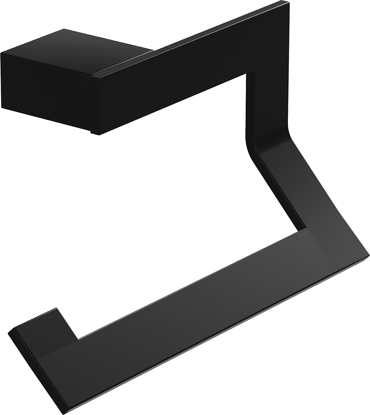 Держатель для туалетной бумаги DEKOR BANYO SS 304 Black SS304 007 04 настенный, матовый черный купить в Тамбове