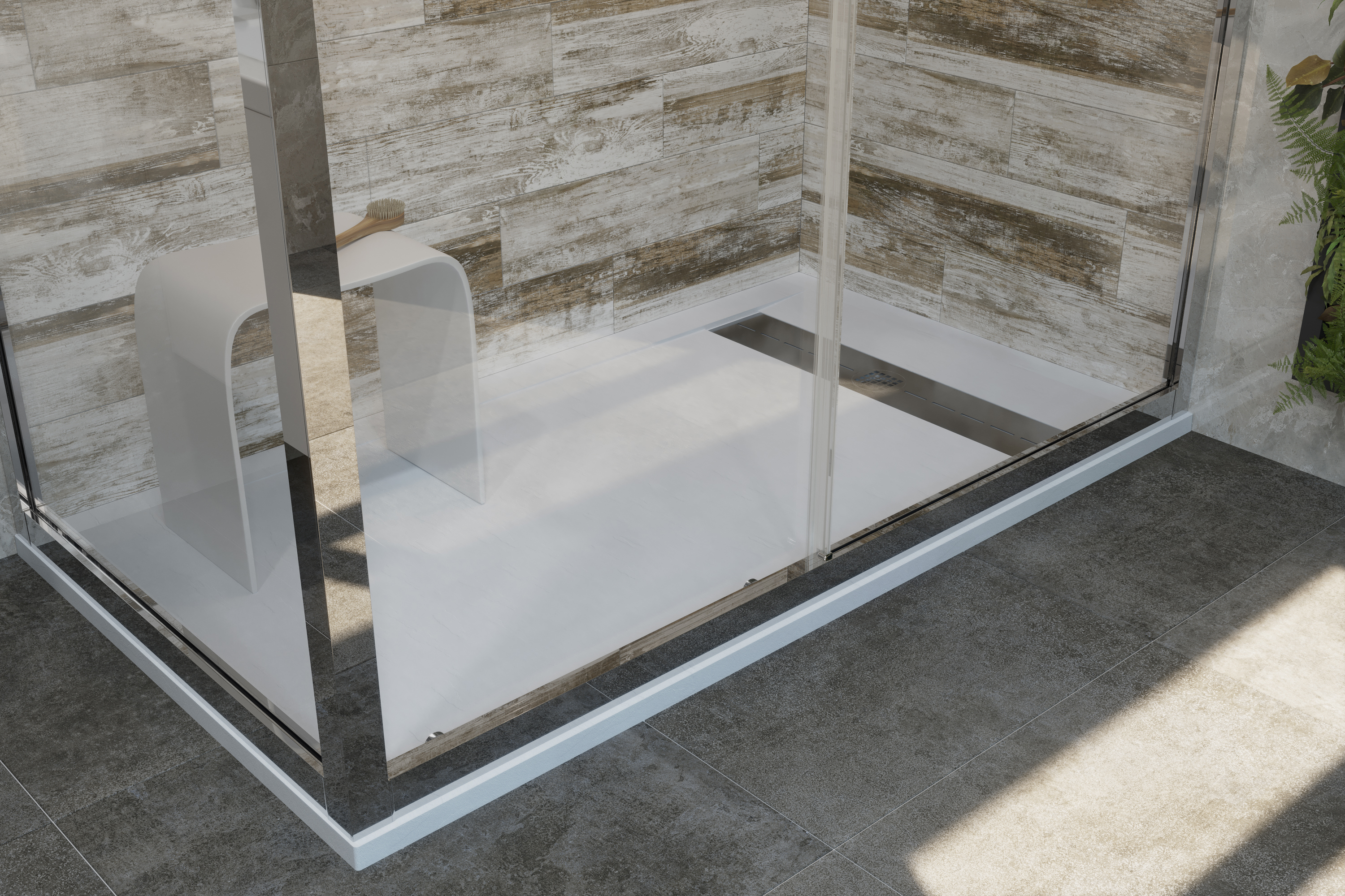 Поддон для душа STWORKI Эстерсунд 160x90 белый камень, с сифоном купить в Тамбове