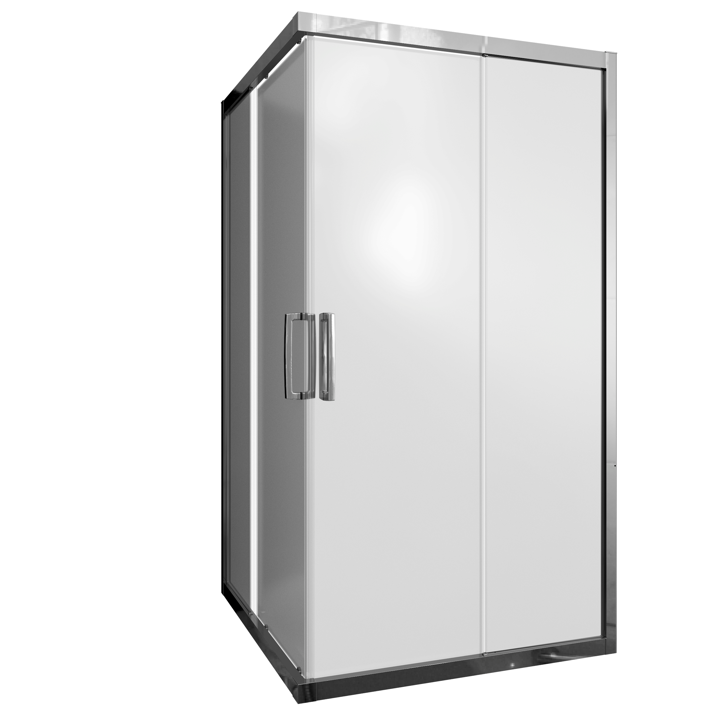 купить Душевой уголок STWORKI Дублин 120x120 см профиль хром глянец, стекло матовое