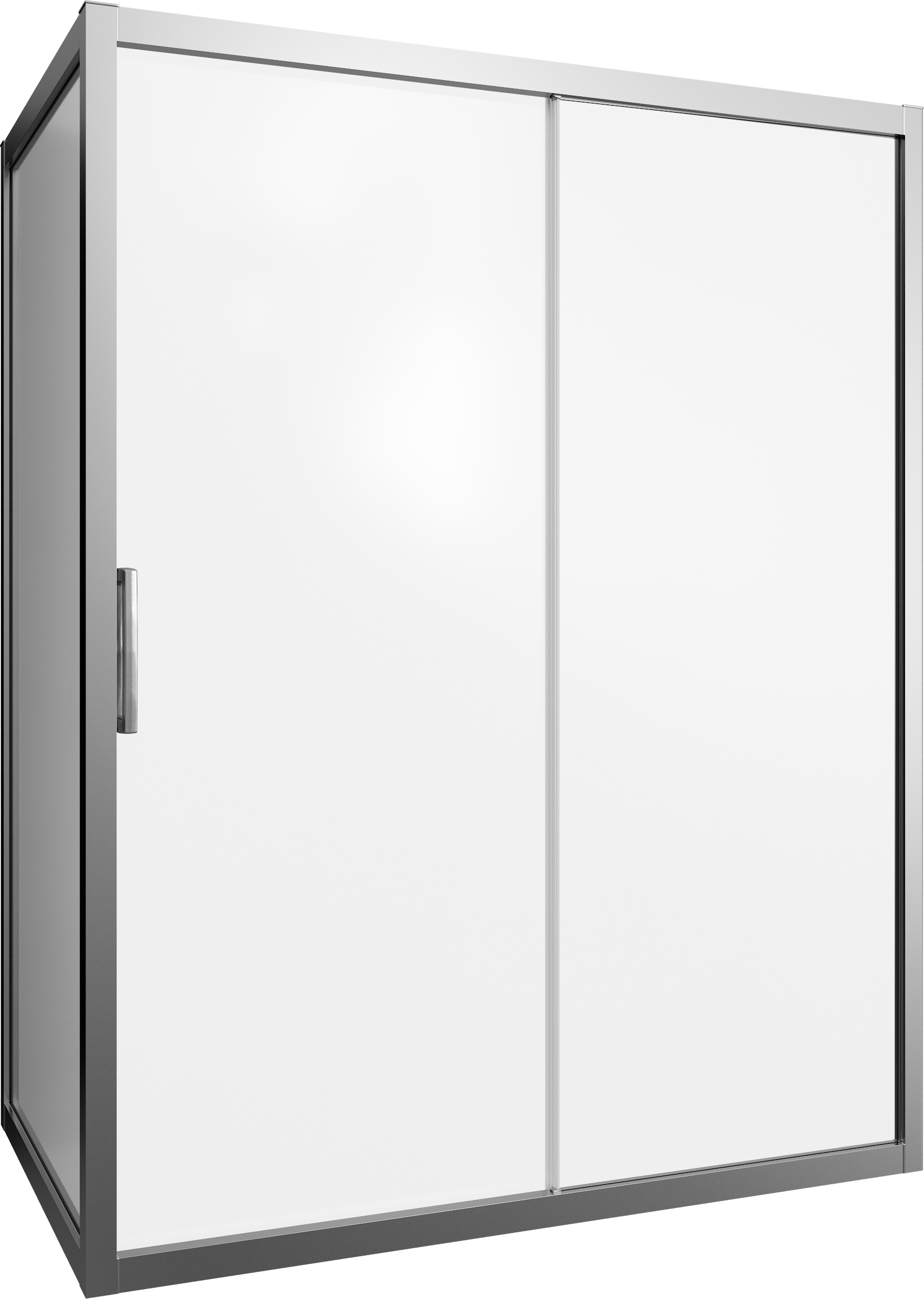 купить Душевой уголок STWORKI Эстерсунд 160x80 см профиль хром матовый, стекло матовое