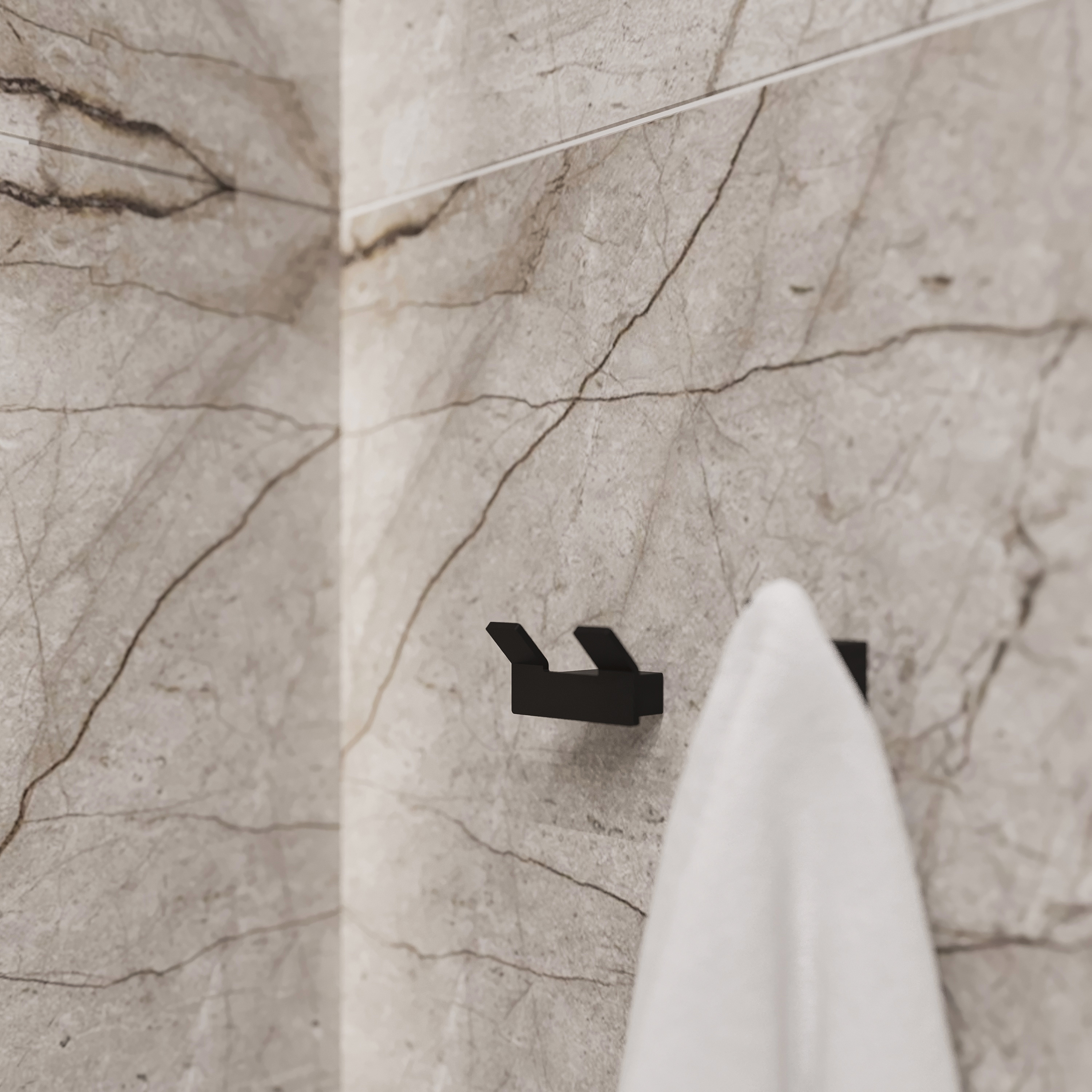 Крючок DEKOR BANYO SS 304 Black SS304 008 14 матовый черный, на шурупах купить в Тамбове