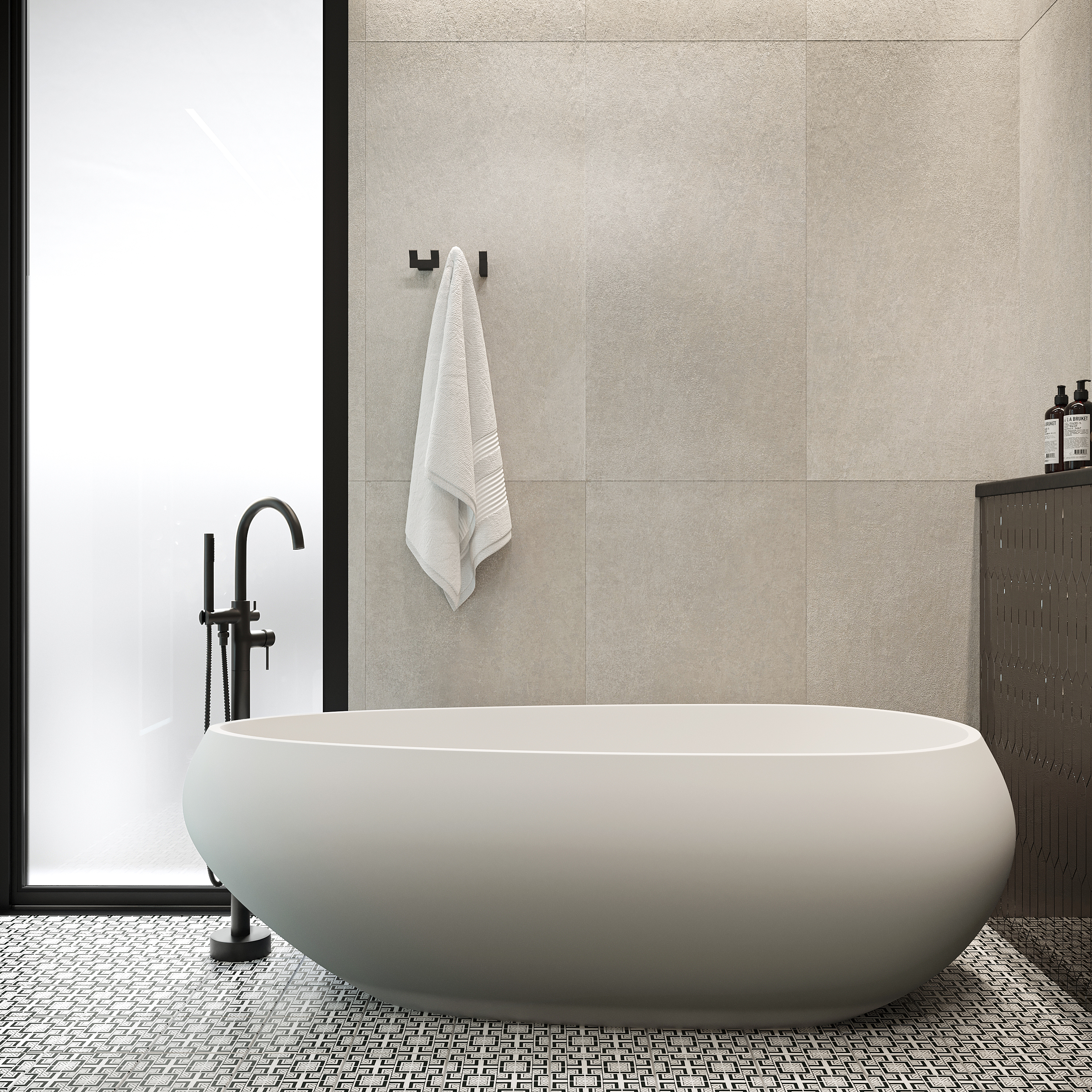 Крючок DEKOR BANYO SS 304 Black SS304 008 14 матовый черный, на шурупах купить в Тамбове